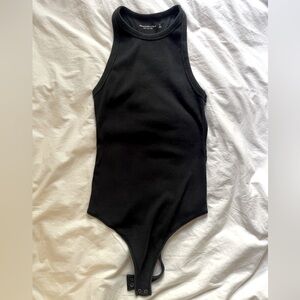 Abercrombie High-Neck Ribbed Bodysuit size Small
